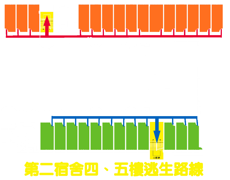 第二宿舍逃生路線圖